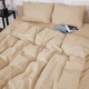 Комплект постельного белья MirSon Двуспальный 175 x 210 17-0602 Stripe Creamy Бязь (2200008050108) - изображение 3