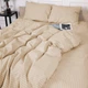 Комплект постельного белья MirSon Евро 200 x 220 17-0602 Stripe Creamy Бязь (2200008050115) - изображение 5