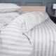 Комплект постельного белья MirSon Двуспальный 175 x 210 Ranforce Elite 17-0600 Stripe White Gray Ранфорс (2200008048587) - изображение 4