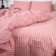 Комплект постельного белья MirSon Евро 200 x 220 17-0607 Stripe Pink Бязь (2200008054113) - изображение 6