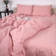 Комплект постельного белья MirSon Евро 200 x 220 17-0607 Stripe Pink Бязь (2200008054113) - изображение 7