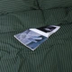 Комплект постільної білизни MirSon сімейний 143x210 см х 2 шт 17-0612 Stripe Emerald Ranforce Elite (2200008201258) - зображення 7