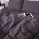 Комплект постельного белья MirSon Семейный 2х143х210 17-0603 Stripe Violet Бязь (2200008051129) - изображение 6
