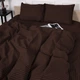 Комплект постельного белья MirSon семейный 143x210 см х 2 шт 17-0617 Stripe Brown бязь (2200008202750) - изображение 3