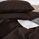 Комплект постельного белья MirSon семейный 143x210 см х 2 шт 17-0617 Stripe Brown бязь (2200008202750) - изображение 4