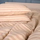 Комплект постільної білизни MirSon Ranforce Elite Євро 200х220 см 17-0610 Stripe Light Brown Ранфорс (2200008198633) - зображення 5