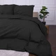 Комплект постельного белья MirSon Ranforce Elite Двуспальный 175х210 см 17-0611 Stripe Black Ranforce (2200008199623) - изображение 6