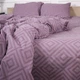 Комплект постельного белья MirSon Евро 200х220 см 17-0626&nbsp;Geometry&nbsp;Purple Бязь (2200008205485) - изображение 3