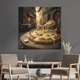 Картина на холсте Сырная пицца в кафе Италии 80x80 см (299ML_L) - изображение 2