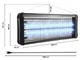 Лампа від комах Vayox IK-40W UV знищувач комарів мух мошок ос електрична пастка до 150 м² для дому дачі офісу складу цеху - зображення 9