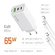 Мережевий зарядний пристрій ColorWay GaN Mini 65 W PD Port PPS USB (USB-2C1A) White (CW-CHS058PDCL-WT) + кабель Store - зображення 7