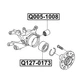Сайлентблок задней цапфы Q-FIX Q005-1008 HYUNDAI/KIA 55215-2S200 - изображение 1
