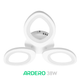 LED люстра Ardero AL6153 ARD 38W SOFI 3230Lm 5000K лепестковая белая (светильник без пульта) Ø540х70мм - изображение 7