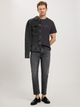 T-shirt męski bawełniany Cross Jeans 16052-021 M Antracytowy (8697319727531) - obraz 3