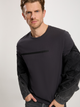Футболка бавовняна довга чоловіча Cross Jeans 16052-021 XL Антрацит (8697319727555) - зображення 4