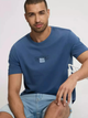 T-shirt męski bawełniany Cross Jeans 16054-005 L Niebieski (8697319727845) - obraz 4