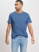 Футболка бавовняна довга чоловіча Cross Jeans 16055-005 S Синя (8697319727876) - зображення 1