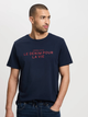 Футболка бавовняна довга чоловіча Cross Jeans 16076-001 M Темно-синя (8697319728880) - зображення 1