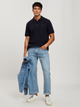 Поло довге чоловіче Cross Jeans 16087-001 M Темно-синє (8697319729085) - зображення 3