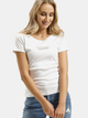 T-shirt damski bawełniany Cross Jeans 55577-008 S Biały (8699438979860) - obraz 1