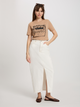 T-shirt damski bawełniany z nadrukiem Cross Jeans 56150-082 XL Brązowy (8697319730944) - obraz 3
