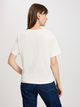 T-shirt damski bawełniany Cross Jeans 56155-028 XL Ecru (8697319731194) - obraz 2