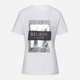 T-shirt damski bawełniany z nadrukiem Cross Jeans 56157-008 L Biały (8697319731484) - obraz 6