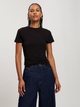 T-shirt damski bawełniany Cross Jeans 56160-020 M Czarny (8697319731729) - obraz 1