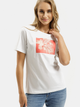 T-shirt damski bawełniany z nadrukiem Cross Jeans 56181-008 S Biały (8697319746808) - obraz 1