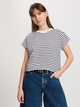Футболка бавовняна жіноча Cross Jeans 56191-008 XS Біла (8697319746983) - зображення 1