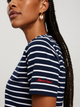 T-shirt damski bawełniany w paski Cross Jeans 56194-001 S Granatowy (8697319732863) - obraz 4