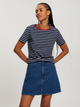 T-shirt damski bawełniany w paski Cross Jeans 56194-001 L Granatowy (8697319732887) - obraz 1