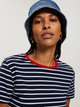 T-shirt damski bawełniany w paski Cross Jeans 56194-001 S Granatowy (8697319732863) - obraz 5