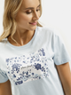 T-shirt damski bawełniany z nadrukiem Cross Jeans 56210-071 XL Błękitny (8697319733242) - obraz 4
