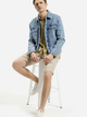 Spodenki męskie bawełniane Cross Jeans A 565-280 28 Jasnobeżowe (8697319604870) - obraz 3