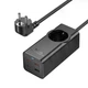 Сетевой удлинитель Hoco NS9 Wisdom 1-position (PD67W/3C1A) Desktop Socket Black - изображение 4