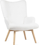 Fotel tapicerowany Homla MOSS TEDDY BOUCLE 70 x 95 cm White (5904183828534) - obraz 1