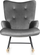 Fotel bujany Homla MOSS 72 x 73 x 92 cm Grey (5904183856711) - obraz 3