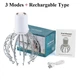 Массажер для головы в форме осьминога Head Massager, 12 лапок, 3 режима, аккумуляторный - изображение 8