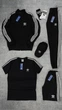 Комплект 7 в 1 Adidas кофта штани футболка шорти кепка носки 2 парі M чорний - зображення 2