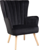 Fotel tapicerowany Homla MILLS 75 x 79 x 102 cm Black (5904183859569) - obraz 1
