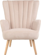 Fotel tapicerowany Homla MILLS 75 x 79 x 102 cm Beige (5904183859538) - obraz 2