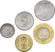 Набір монет Індія набір з 5 монет 2008-2009 UNC 50 пайса, 1, 2, 5, 10 рупій - зображення 2