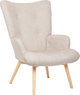 Fotel tapicerowany Homla MOSS POP 70 x 95 cm Beige (5904183882796) - obraz 1