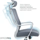 Кресло компьютерное офисное эргономичное OfficePro Harmony OC310-G-G-G Gray - изображение 8