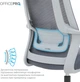 Кресло компьютерное офисное эргономичное OfficePro Harmony OC310-G-G-G Gray - изображение 14