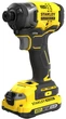 Гайковерт ударний акумуляторний Stanley FatMax Li-Ion V20 18В, 190 Нм, 2900 об/хв, 3800 уд/хв, 2 акумулятора - 2 Ач SFMCF820D2K - зображення 1