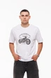 Мужская футболка "Motorcycle" Наталюкс 3XL белый (1218053200061) - изображение 1