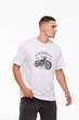 Мужская футболка "Motorcycle" Наталюкс 3XL белый (1218053200061) - изображение 4