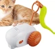 Іграшка мишка для котів рухома машинка з пір'ям Drift Pet Toy Car EG-611 Помаранчева - зображення 4